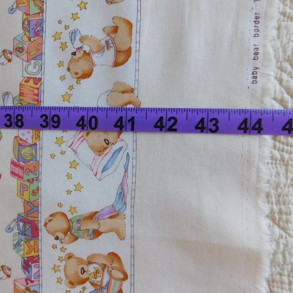OOP Alexander Henry baby bear border print cotton fabric nursery quilt material - Picture 13 of 16
